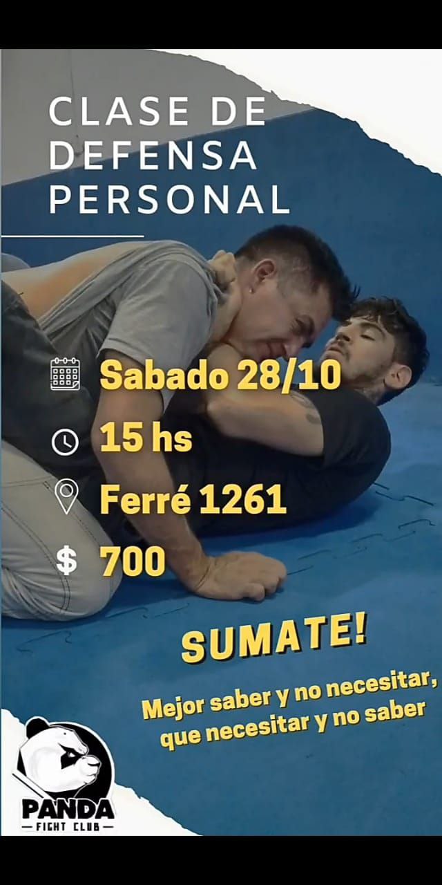 Lee más sobre el artículo Clase de defensa personal 28/10/2023